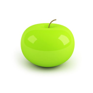 3d apple clipart