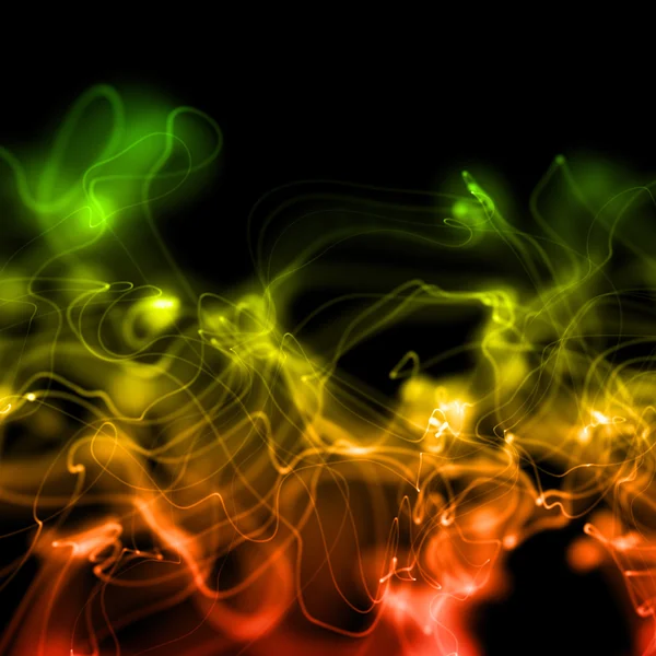 Golvende abstracte kleurrijke rokerige achtergrond — Stockfoto