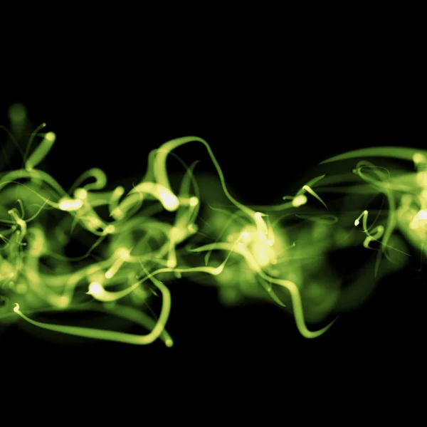 Зеленый абстрактный гладкий хаотический фон — стоковое фото