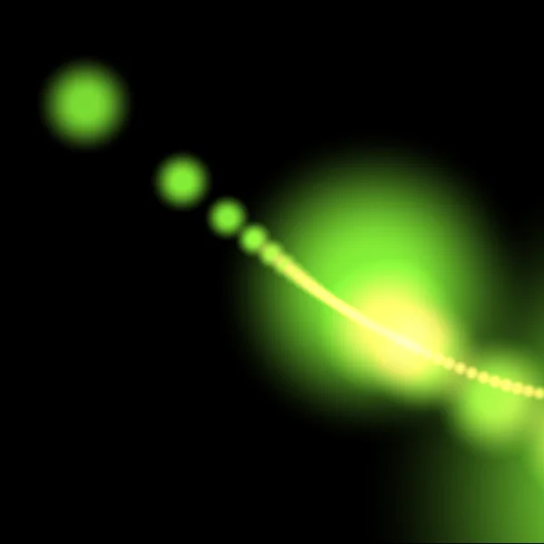 밝은 녹색 빛 원형 — 스톡 사진
