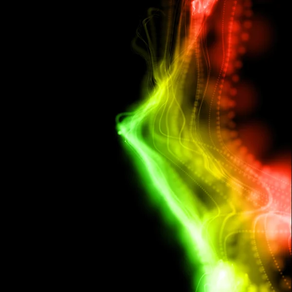 波状の抽象的なマルチカラーの背景色 — ストック写真