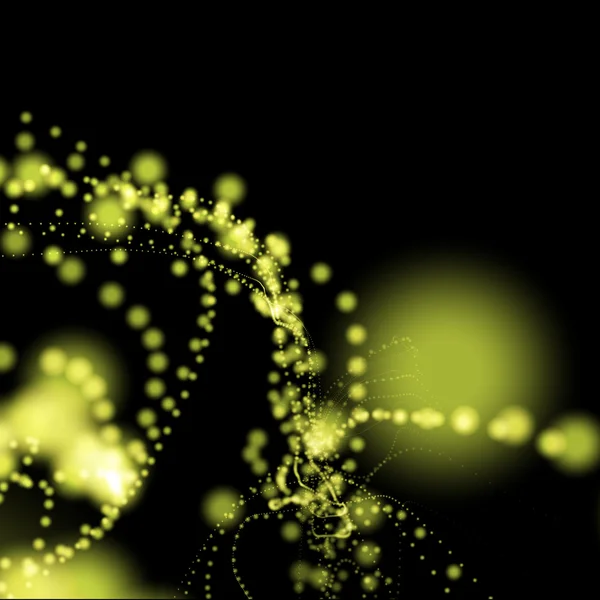 Parlak sarı ışık halkaları — Stok fotoğraf