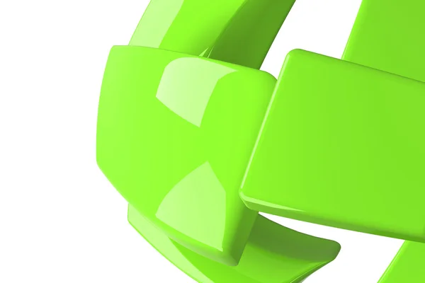 Zielonym tle pojedyncze prostokąty — Zdjęcie stockowe