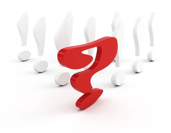 Question-mark leadership concept — Stock Photo, Image