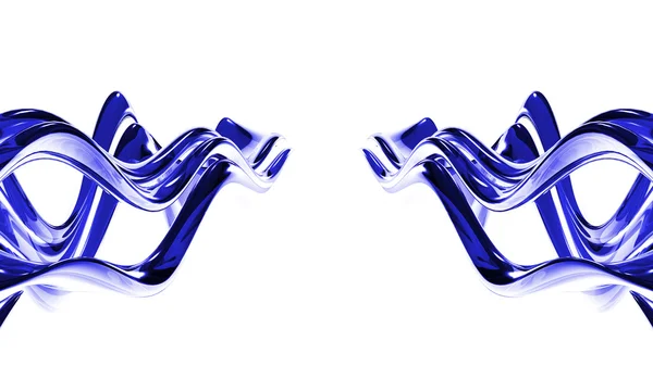 Mavi cam dalgalar — Stok fotoğraf