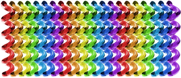 Rainbow glas spiraled full mönster — Stockfoto