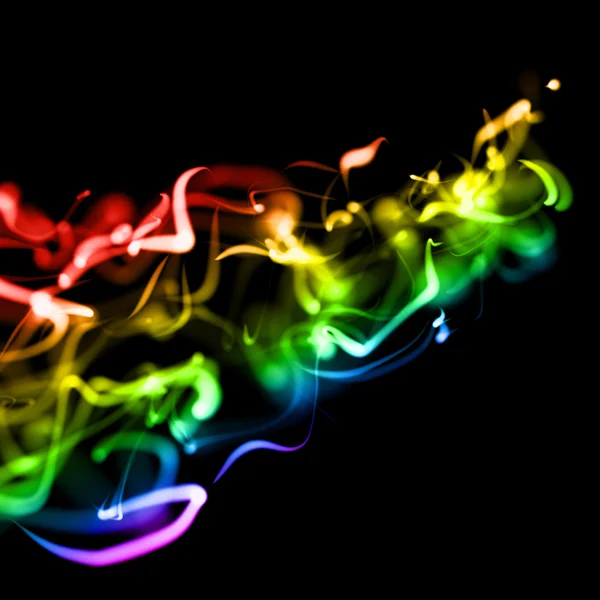 Parlak renkli dalgalı pürüzsüz — Stok fotoğraf