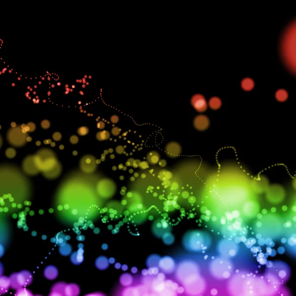 Círculos de luz de colores brillantes —  Fotos de Stock