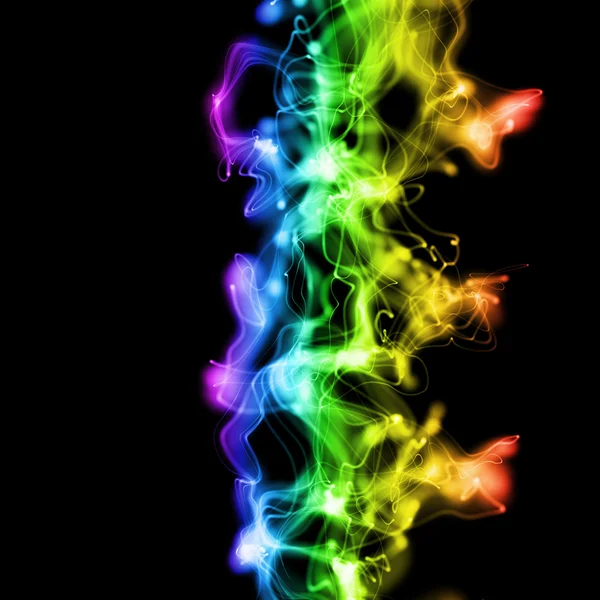 Zvlněná abstraktní barevné kouřové pozadí — Stock fotografie