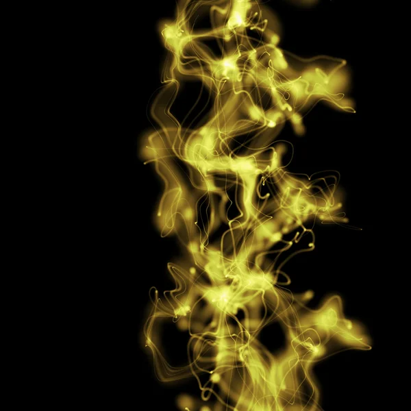 Ondulado abstrato amarelo fumegante fundo — Fotografia de Stock