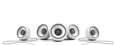 Stylish surround system clipart