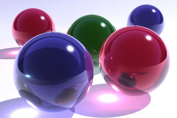 Glass spheres — Stock Photo, Image