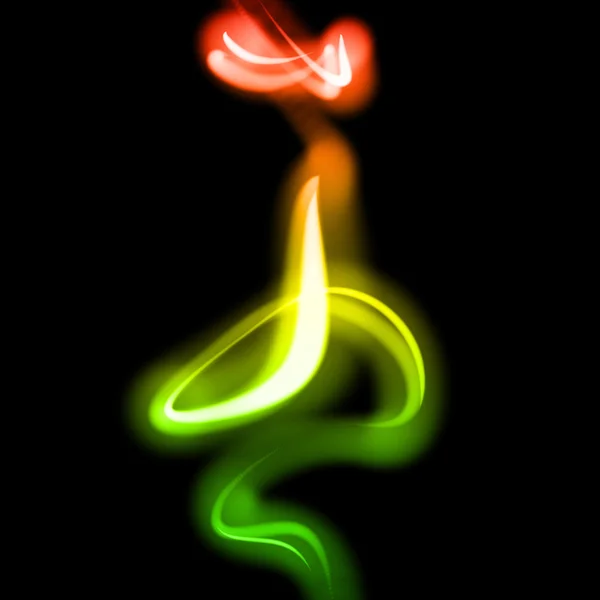Parlak renkli dalgalı pürüzsüz neon — Stok fotoğraf
