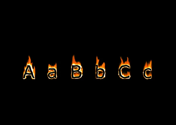 A, b ve c harfleri — Stok fotoğraf