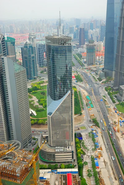 Pudong distrikt i Shanghai - Stock-foto