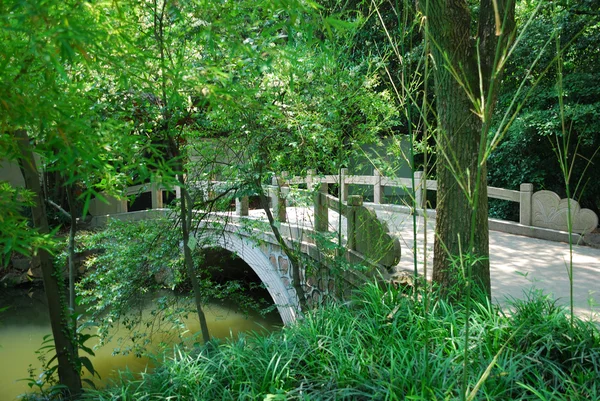 stock image Bridge in asian park