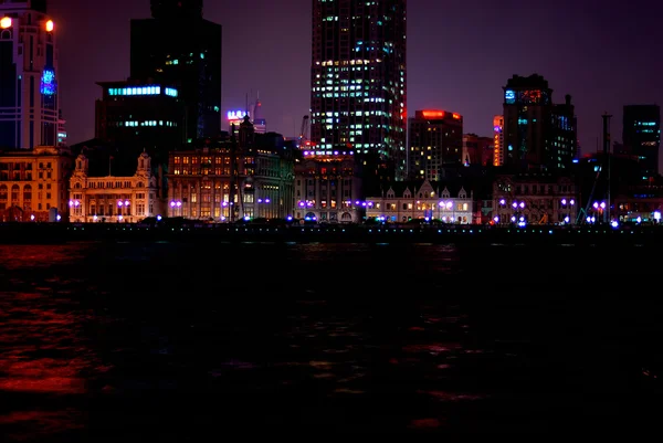 Iluminação noturna em Shanghai — Fotografia de Stock