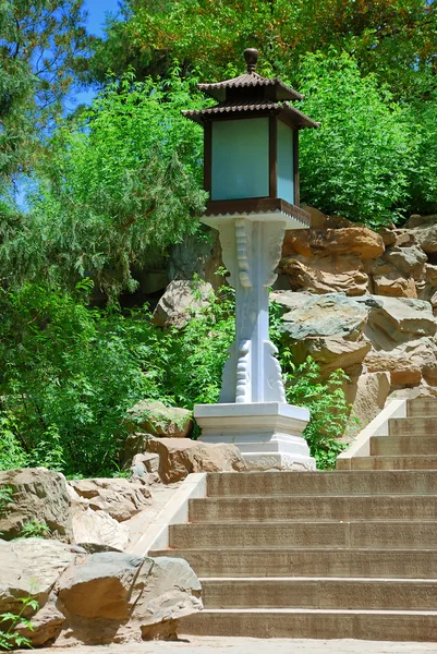 Beautiful old lamp in park — Stock Photo, Image