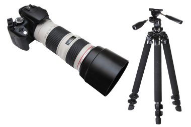 Tripod and objective clipart