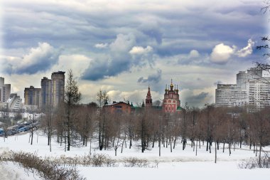 Early spring in Moscow clipart