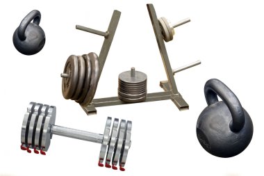 Weight lifting equipment clipart