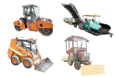 Road machines clipart