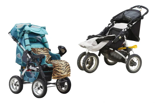 Två barnvagnar — Stockfoto