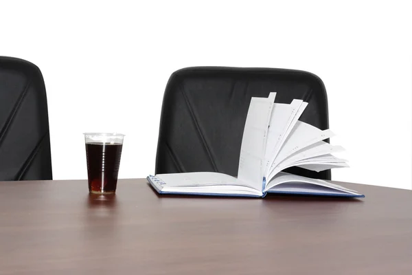 Two armchair and notebook — Stock Photo, Image