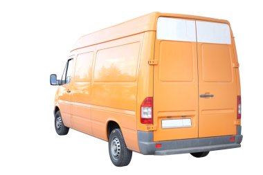 Yellow van clipart