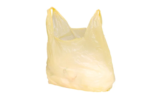 Saco de plástico amarelo — Fotografia de Stock