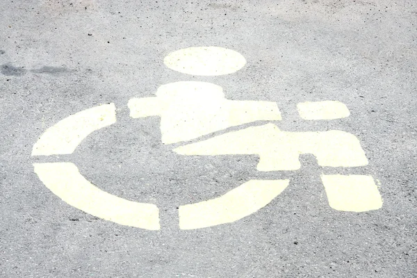 Sign of wheelchair — Stock Photo, Image