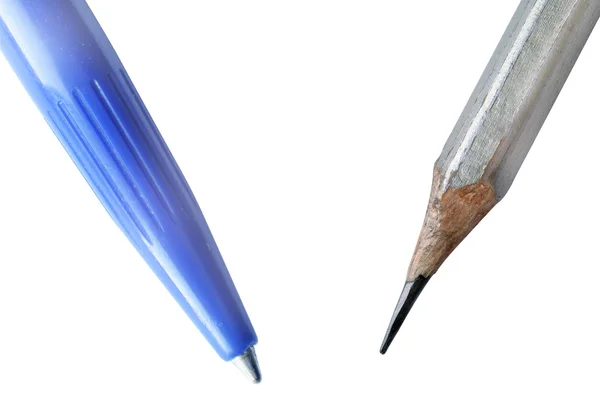 Einen Stift und einen Bleistift — Stockfoto