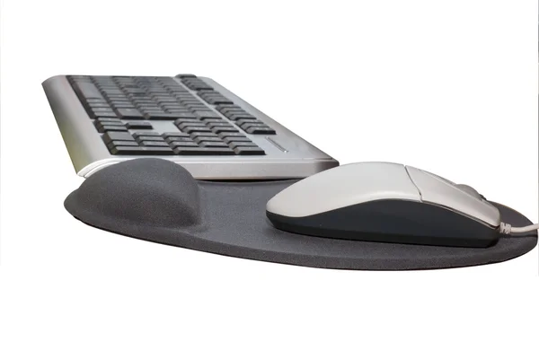 Teclado e mouse computador — Fotografia de Stock