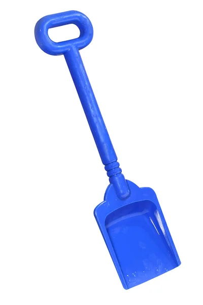 Синяя лопата — стоковое фото