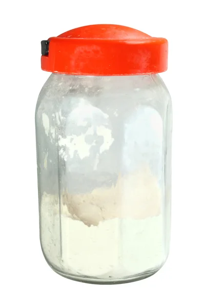 Jar with flour — Stock Photo, Image