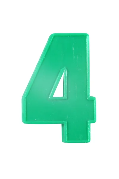 stock image Plastic number four