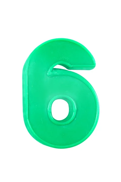 stock image Plastic number six