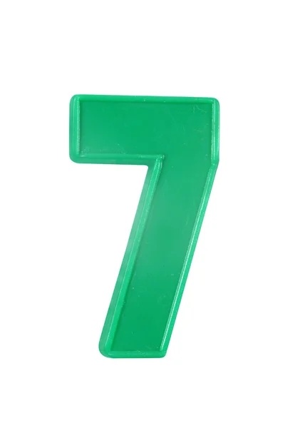 Plastic number seven — Stock Photo, Image