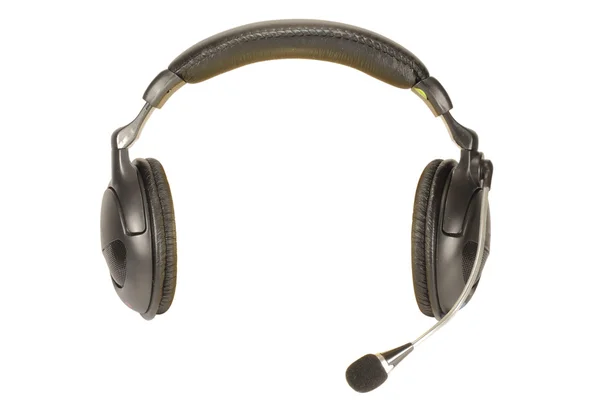 Fones de ouvido com microfone — Fotografia de Stock