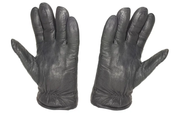 Černé rukavice — Stock fotografie