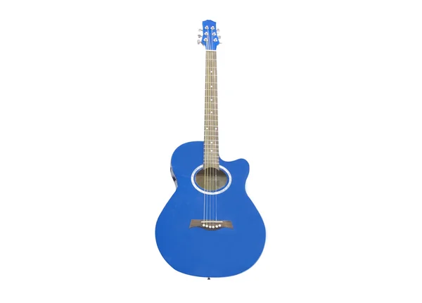 Modrá kytara — Stock fotografie