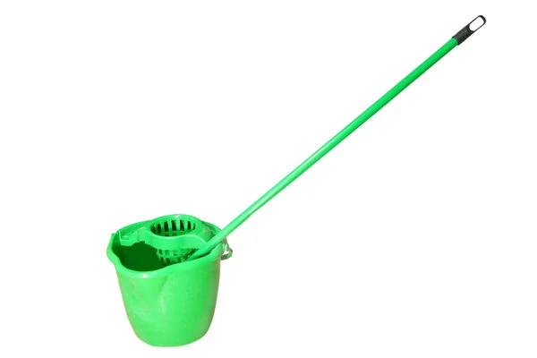 A mop and a bucket — Stock Photo, Image