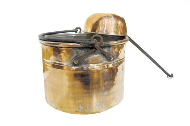 Bronze bucket and ladle clipart