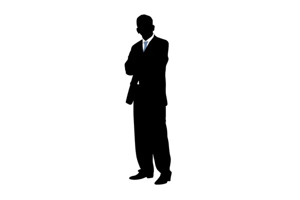 Silhouette d'homme d'affaires — Image vectorielle