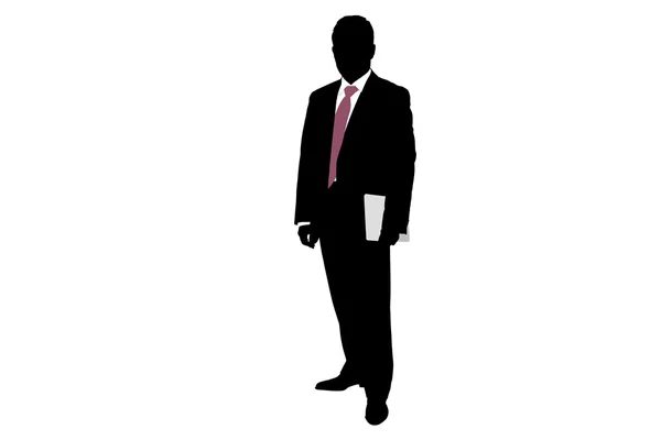 Silhouette d'homme d'affaires — Image vectorielle