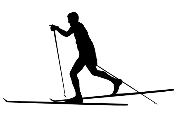 Лыжник — стоковый вектор