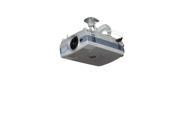 Security camera under the white background