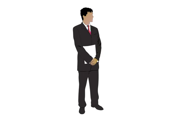 Businessman's silhouette — Stock Vector