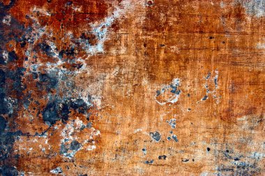 Grunge paint on metal background clipart