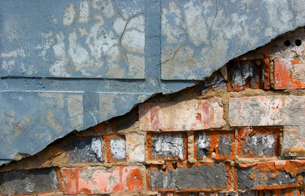 Farget mursteinskonstruksjon – stockfoto